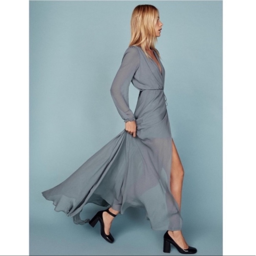 Reformation blue willow Maxi dress